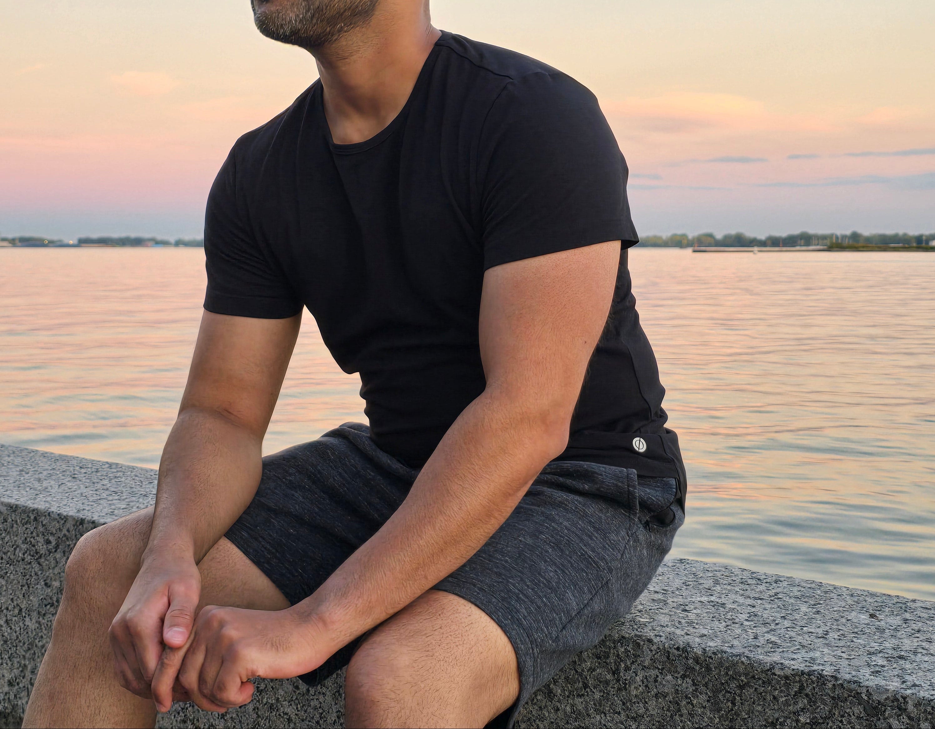 Dron Intent Tee outfit for running and active lifestyle